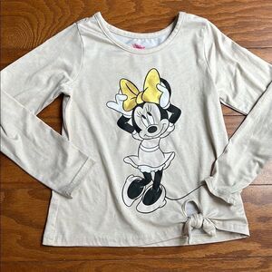 Disney Kids Cream Minnie Mouse Long Sleeve Top